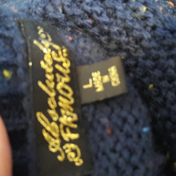 Absolutely Famous Speckled Blue Sweater Large - Picture 4 of 8